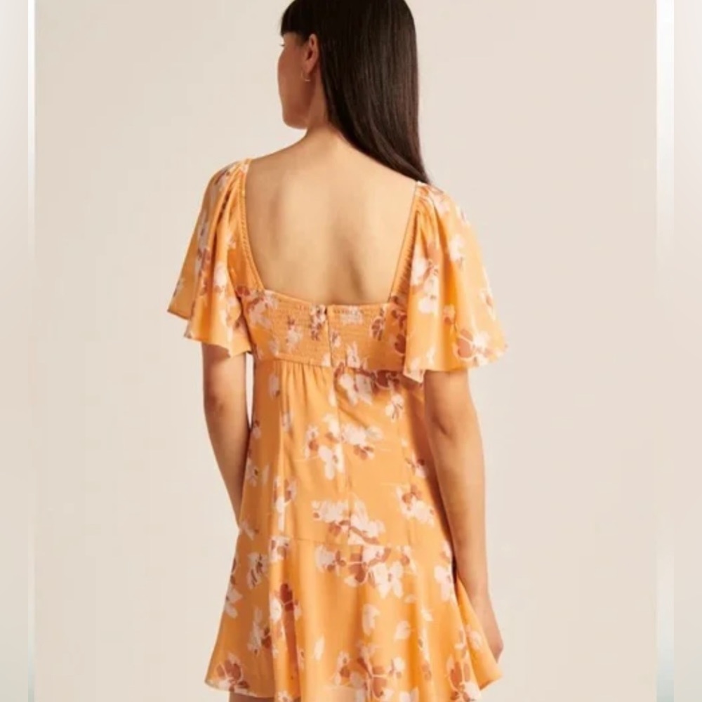Abercrombie Flutter Sleeve Keyhole Mini Dress - image 3